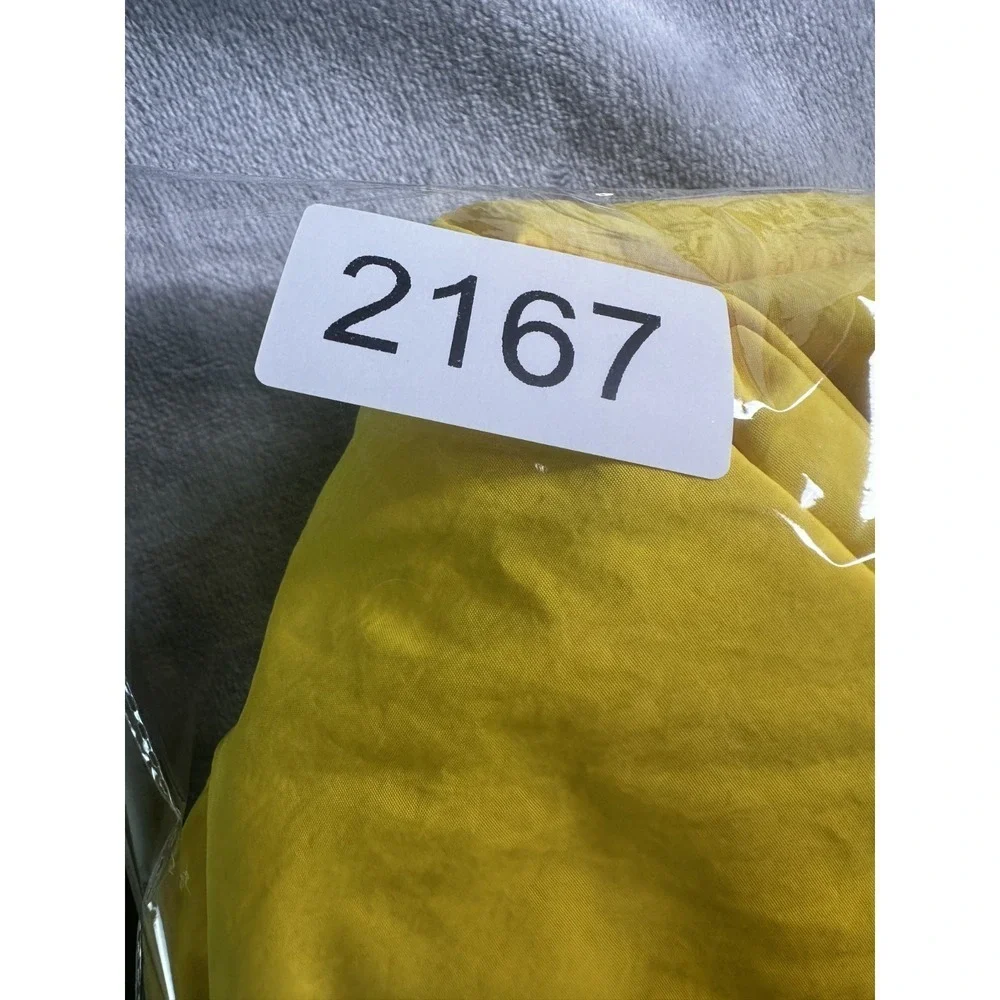 Ralph Lauren Polo Sport Jacket Mens Medium Yellow Nylon Zip Windbreaker Shell